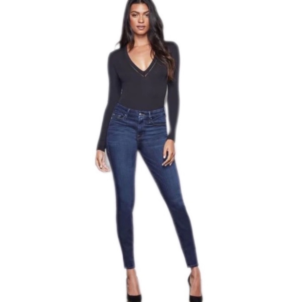 GOOD AMERICAN Good Legs High Rise Jeans Blue089 Size 14